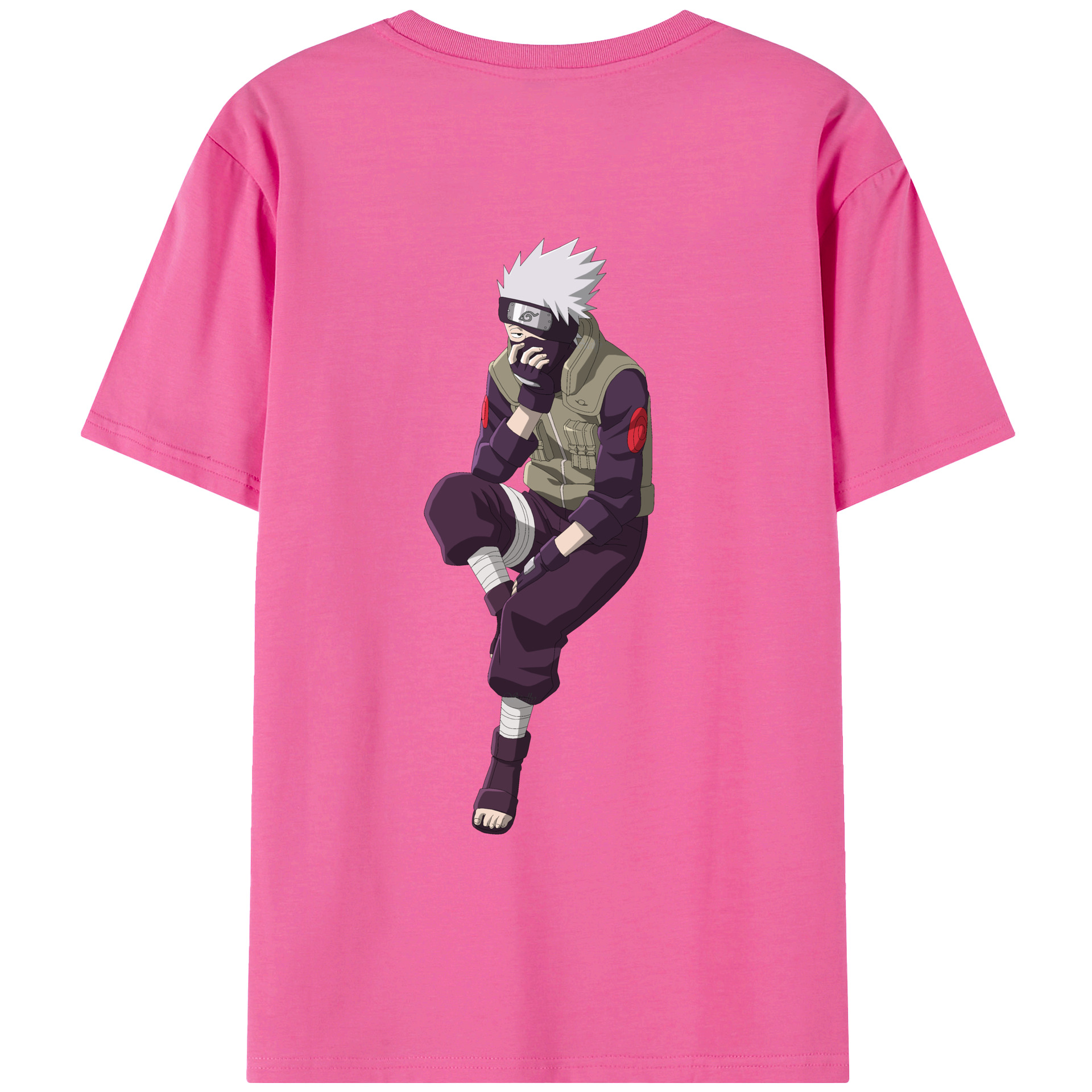 （画像用） NARUTO -ナルト- はたけ カカシ Hatake Kakashi レディース半袖Tシャツ(バックプリント)